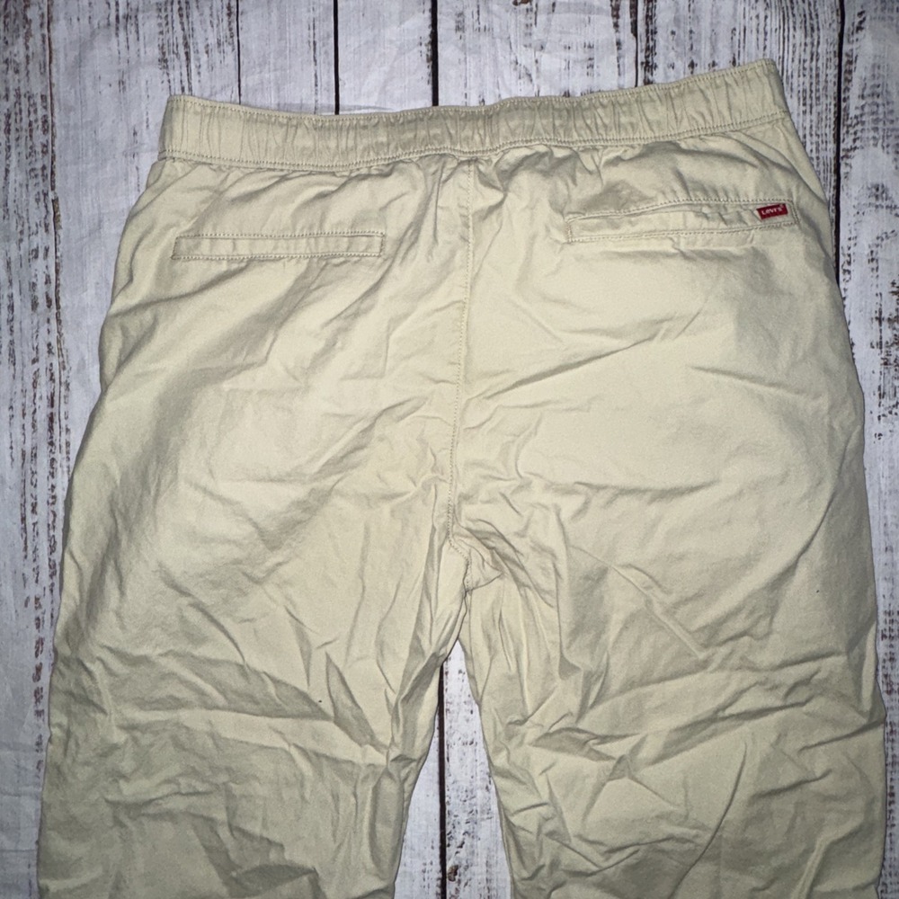 Levi's Men's XL XX Chino EZ Pants Khaki Tan Stretch Elastic Waist Drawstring - Picture 7 of 8